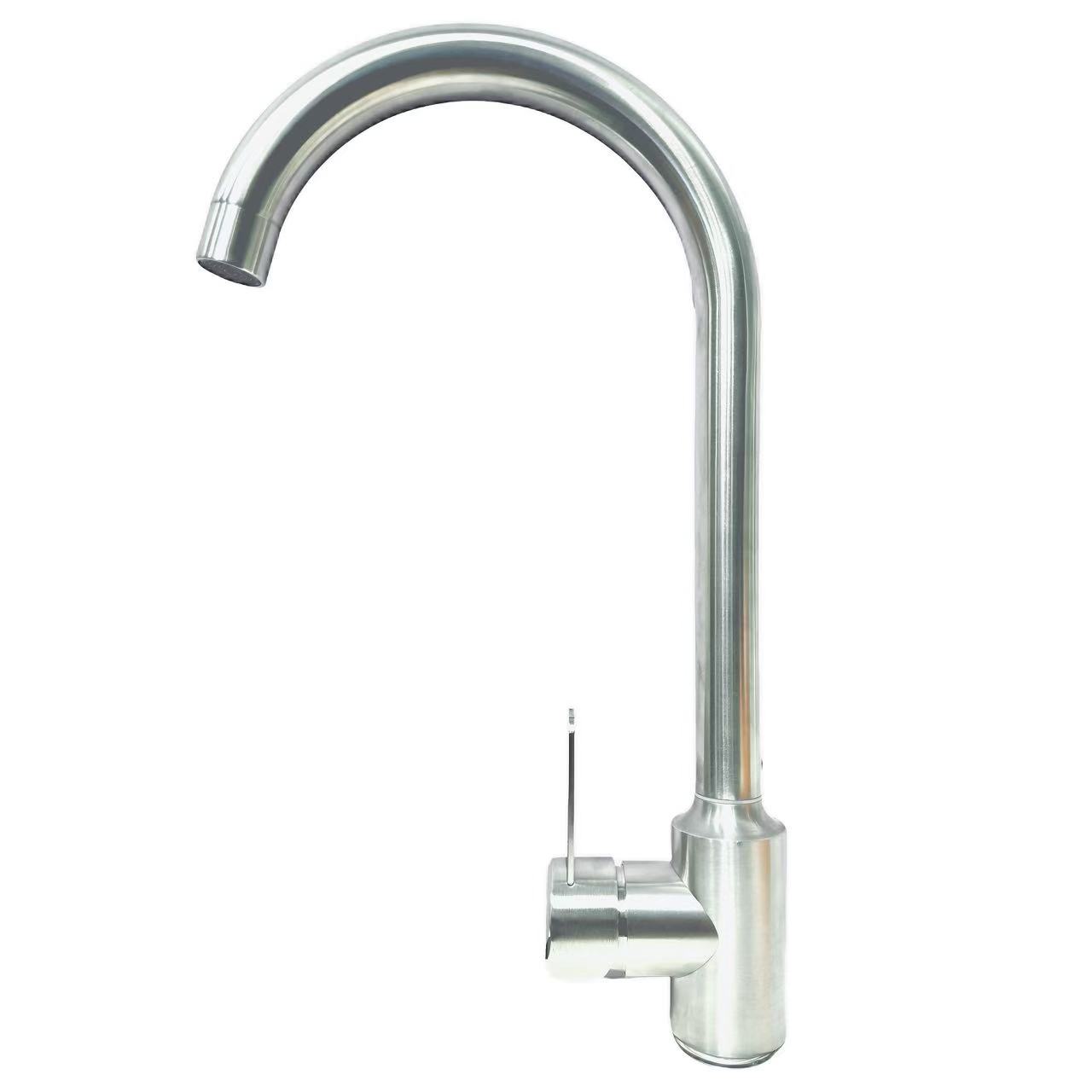 Brushed Stainless Steel Slim Single-cecekelan Rotating Sink Faucet Brushed Stainless Steel Slim Single-cecekelan Rotating Sink Faucet