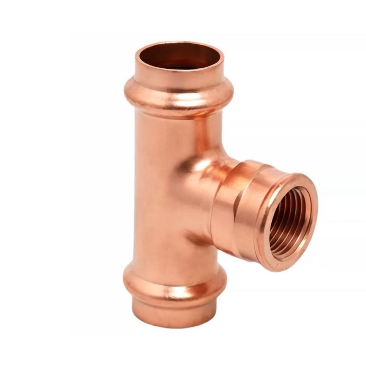 Ganda-Clamp internal Thread Tee Panyambung