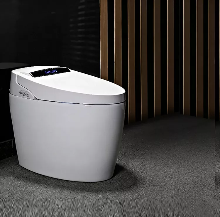 Toilet Smart Flip-Top Dioperasikeun Foot