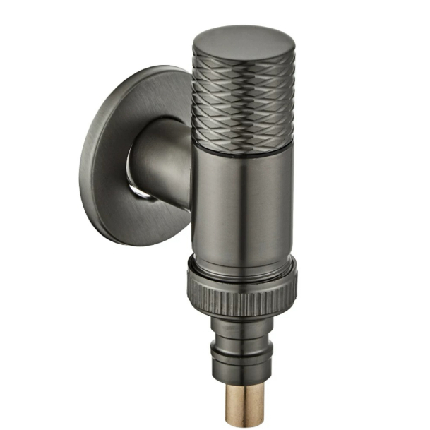 Gun Gray Knurled cecekelan cai eureun Angle klep