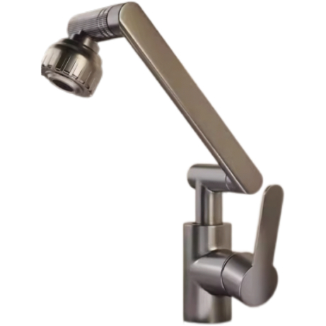 Matte Gray Swivel Keran mékanis