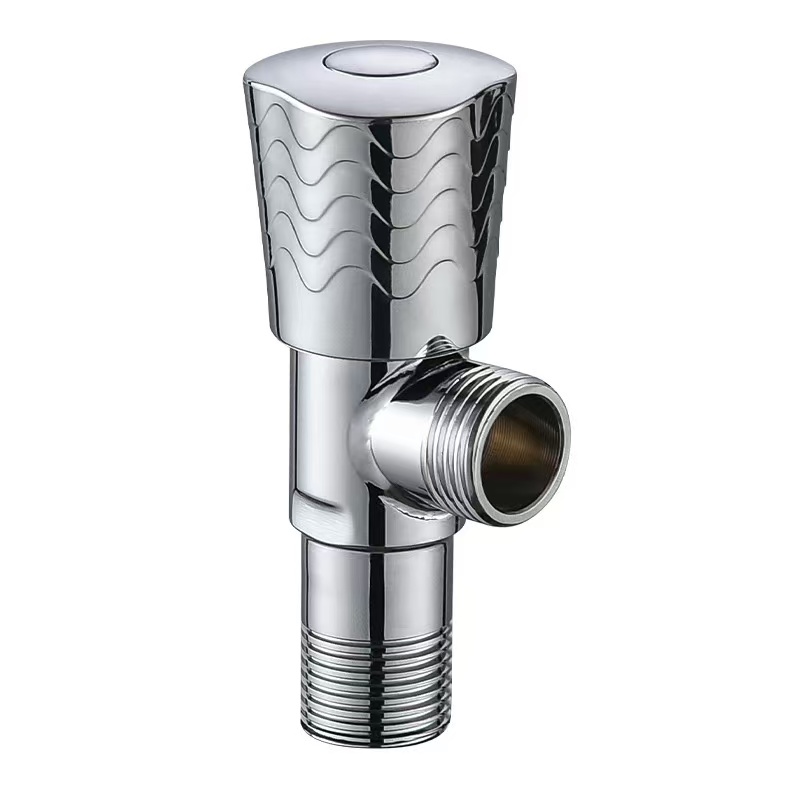 Eunteung-Finish Bright Chrome Wave Pola Angle klep Eunteung-Finish Bright Chrome Wave Pola Angle klep