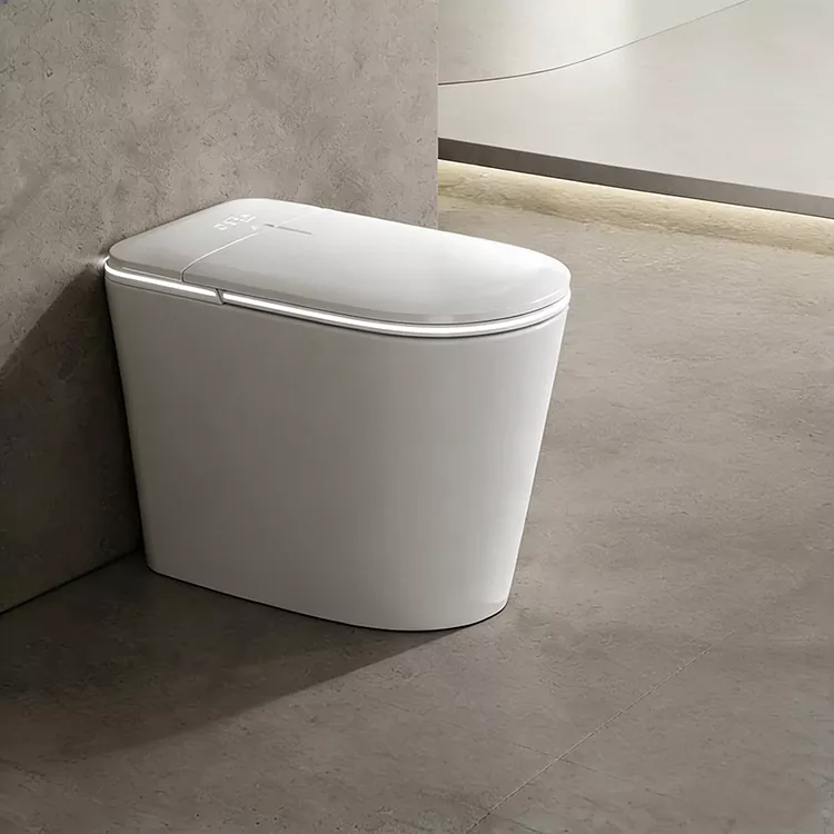 Toilet Smart Sareng Tutup Radar Flip Tanpa Watesan Tekanan Cai
