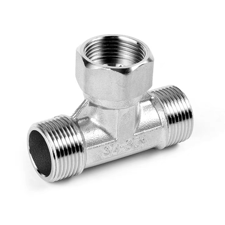 Swivel Stainless Steel bikang-Jalu-Awéwé Pipe Tee