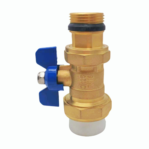 Lempeng aluminium-plastik DN25 bal klep kalawan thread jalu