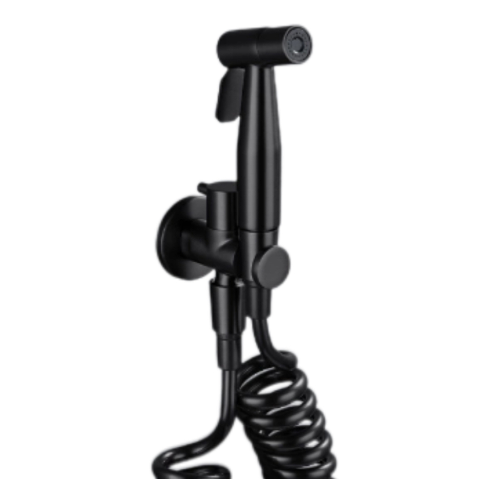 Tembok-dipasang Hideung Pressurized Toilet Spray Gun Tembok-dipasang Hideung Pressurized Toilet Spray Gun